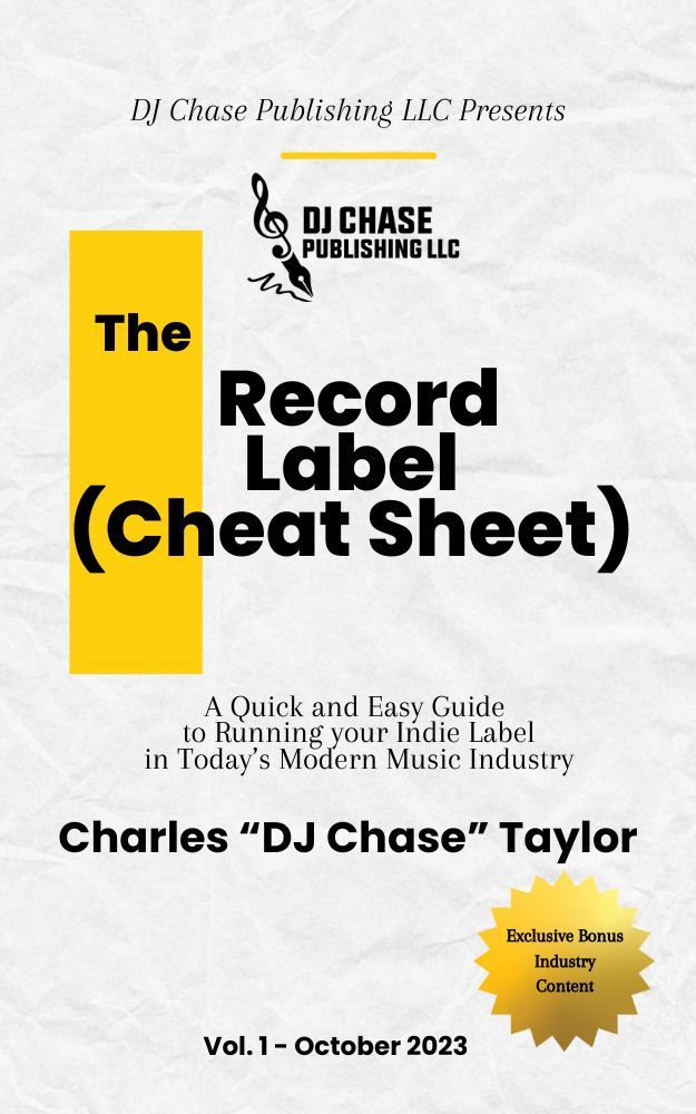 dj chase, the record label cheat sheet, book, e-book, 