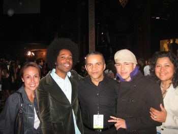 BMI’s Delia Orjuela, Alex Cuba, Donato Poveda, Prince Royce and BMI’s Marissa Lopez celebrate a round of 2010 Latin Grammy nominations.
