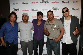2011 Billboard Latin Music Conference BMI Songwriter Panel (L to R): Jorge Villamizar, Donato Poveda, Luis Fonsi, and Lenny & Max (formerly of Aventura). (Photo: Arnold Turner/A. Turner)

