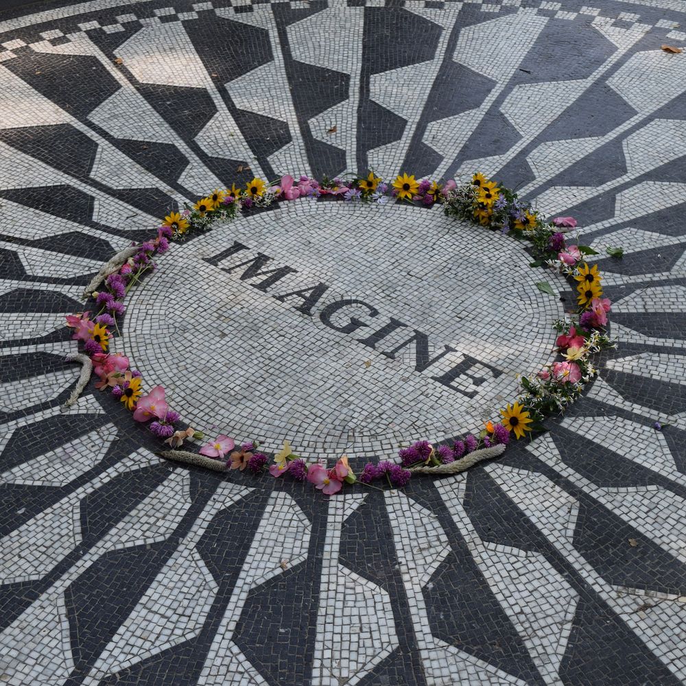 Imagine Mosaic at John Lennon Central Park Memorial