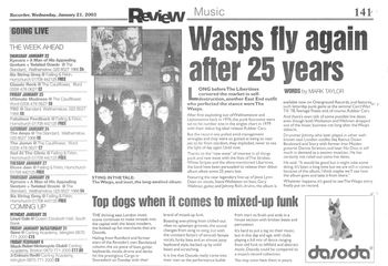 The Wasps "Punkryonics" review, 21.04.03
