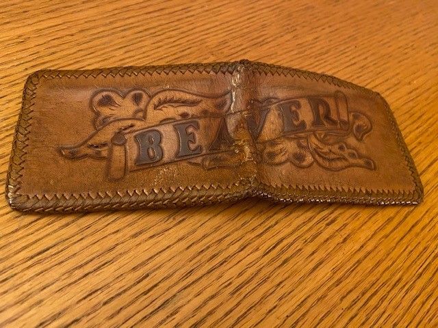 My first wallet hand-made by my brother Clarence "Tony" Sayles which I still have to this day
