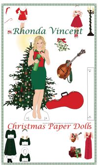 Rhonda Vincent Christmas Paper Dolls