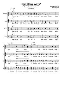 How Many Ways (SATB Choir a cappella)