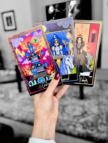 Handmade Tarot Cards by Raven Quinn - Formatted by Karl Pfeiffer
