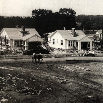 Village homes under construction 1918
