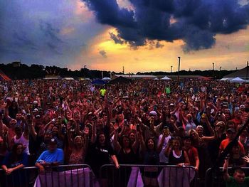 View from stage at Rome River Jam
