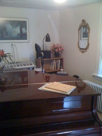 A glimpse of Marta's home studio
