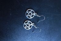 Pentagram Earrings (silver)