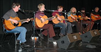 The George Ryga Songwriter's Showcase with Roy Forbes and Bill Henderson, Summerland B.C. Along with Betty Johnson and two other songwriters from the workshop
