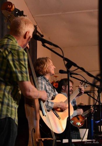 Coldstream Coffeehouse April 2016 with Rod MacDonald & Andrew Smith - photo by Dianne Hustler
