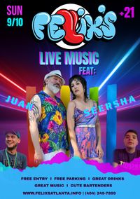 Felix's Atlanta presents: Live Music with Seersha and Juan of Frisky Monkey