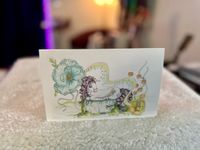 Unicorn single greeting card