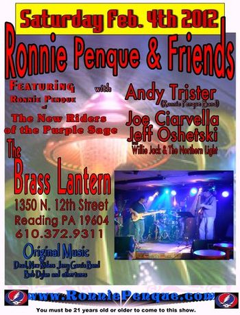 Ronnie & Friends 2-4-12 Brass Lantern Reading PA
