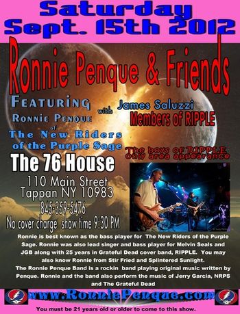 Ronnie & Friends 76 House , Tappan NY 9-15-12

