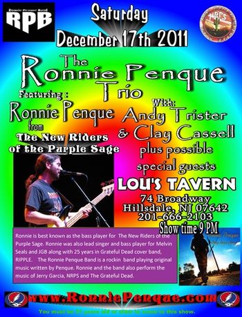Ronnie Penque Trio Lou's in Hillsdale NJ 2-17-11
