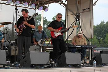 Steve Arvey, Roger "Hurricane" Wilson & Tommy at the Pigs & Peaches Festival
