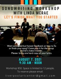 Songwriting Workshop - Finish What You Started - with Linda McRae