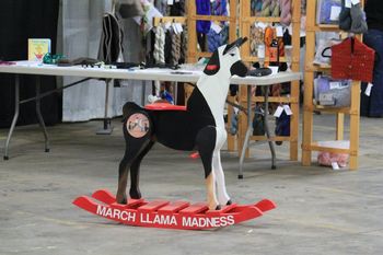 Sean Hart did a great job making this "Hobby Llama" and donated it to the auction
