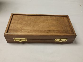 Maple case with walnut stain

