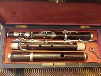 Jerome Thibouville Lamy flute with Godfroy style keywork ca 1880

