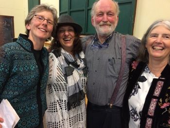 Post gumboot Gala with Valdy,Rose Birney and Kathy Stack
