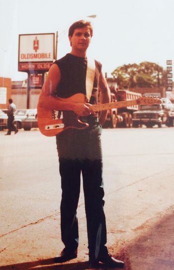 1982 - on location in Chicago for MTV video shoot.
