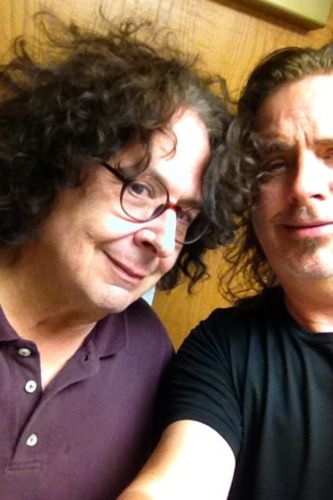 Mark Volman and me backstage in a "quiet" moment?
