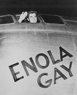 Close up of the Enola Gay pilot...

