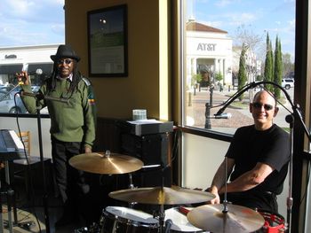 Sam Joyner with drummer Rick Newton, Whole Foods Baton Rouge
