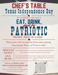 Chef's Table Texas Independence Day