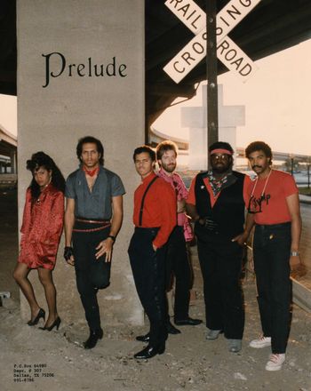 Prelude, Dallas, TX  1986 ish.  Candy, David Carr, Jr., Kenny Evans, Cris Broadhurst, Rick Rigsby, Robert Christmon

