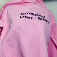 "Stressing Over Who?" Sweater [unisex]  (Without Weed Leaves) 