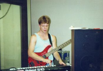 BG in the recording studio at Fort Dix, NJ - 1989
