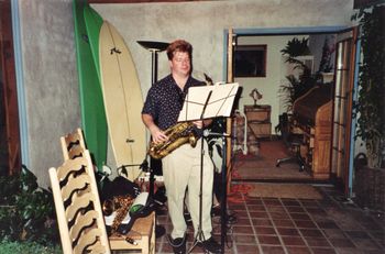 Playing a private party in Del Mar, CA - 2000
