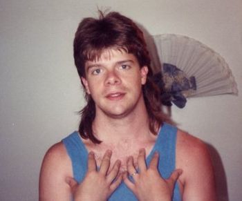 With 1992 mullet - Baltimore, MD
