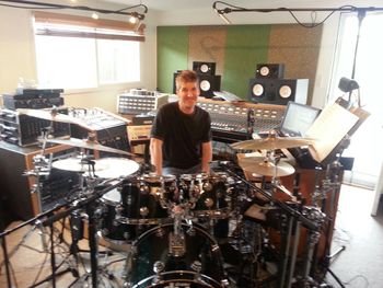 Chad Wackerman on drums - Long Beach, CA - 2014
