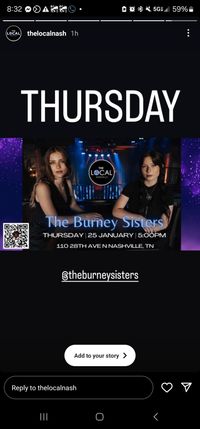 The Burney Sisters @The Local