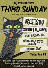 Ivy RecRods Third Sunday: ROWSIE, Sweet Unrest, Holly Henderson , Alyssa Bonagura (Nashville) & Bexley (LA)