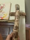 Birch driftwood cross  