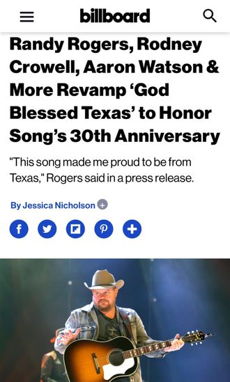 Porter Howell God Blessed Texas