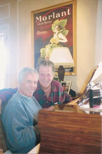 Burt Bacharach & Brian Wilson working on the song we three wrote together
