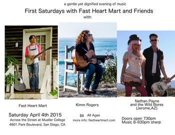 First Saturday with Fast Heart Mart and Friends April 2015
