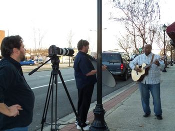 Shooting music video in Clover with Graham Smith
