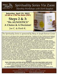 Joe C & Herb K "We Agnostics" Step 2 and 3: the traditional,  the secular pathl