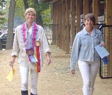 Lynn and Amy complete a successful season at the Waterloo Dressage Shows 09
