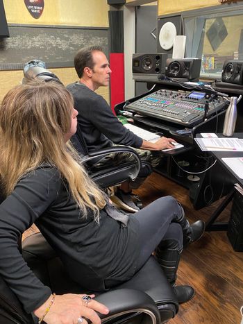 Working at Misstyx Recording Studio, Nashville, TN
