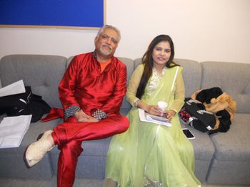 With playback singer Sadhna Sangam
