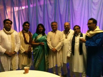 With playback singer Kavita Krishnamurthi and other local musician friends
