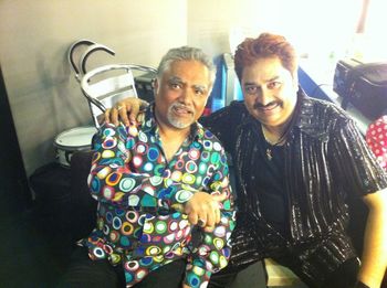 With playback singer Kumar Sanu
